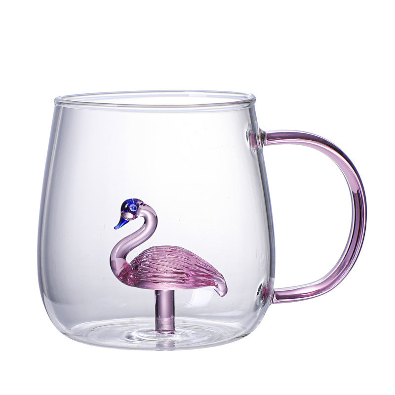 Three-dimensional Cartoon Shape Glass Cup Home Cute