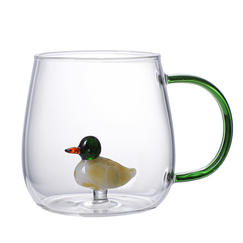 Three-dimensional Cartoon Shape Glass Cup Home Cute