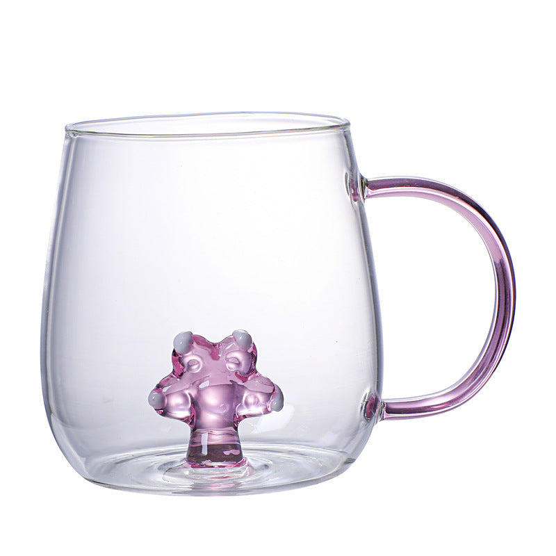 Three-dimensional Cartoon Shape Glass Cup Home Cute