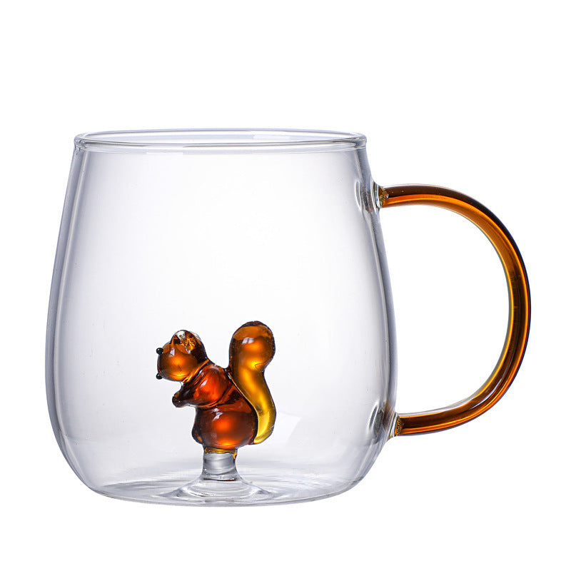 Three-dimensional Cartoon Shape Glass Cup Home Cute